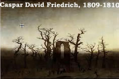 Labbaye dans la forêt de chênes de Friedrich