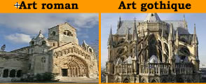Différences roman et gothique